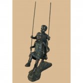 Bronze Children Swinging Bronze Children Swinging