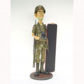 Soldier with Black Board Soldier with Black Board